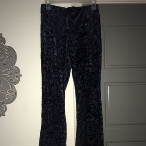 Flare velvet pants